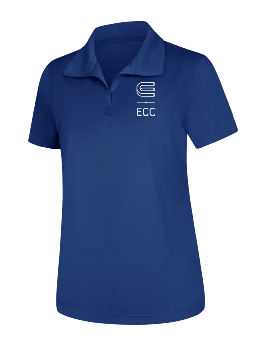 Womens Royal Micropique Sport-Wick Polo w/ECC Logo