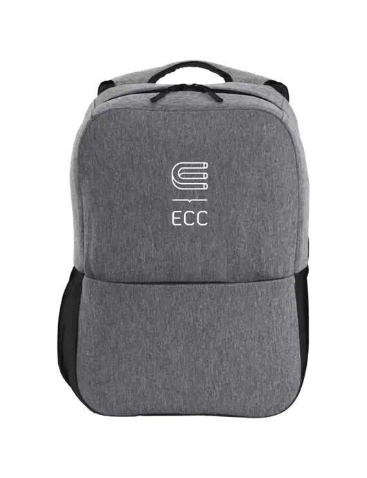 Access Square Laptop Graphite Heather/Black Backpack w/ECC Logo