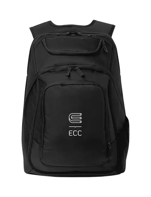Executive Black Laptop Backpack w/ECC Logo