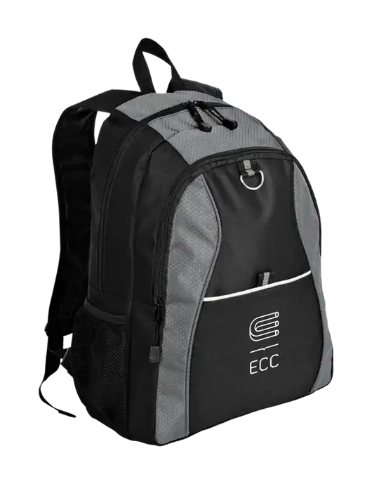 Honeycomb Grey/Black Backpack w/ECC Logo