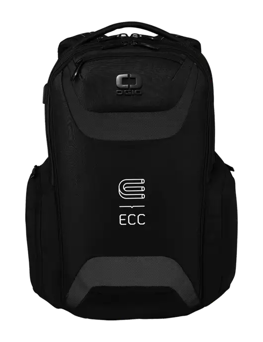OGIO Black Charcoal Connected Pack w/ECC Logo