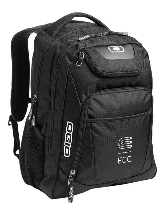 OGIO Black/Silver Excelsior Laptop Backpack w/ECC Logo