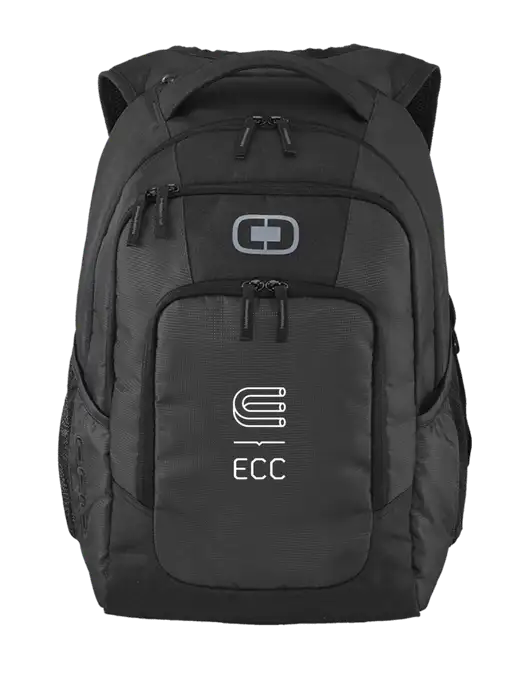 OGIO Diesel Grey Logan Laptop Backpack
 w/ECC Logo