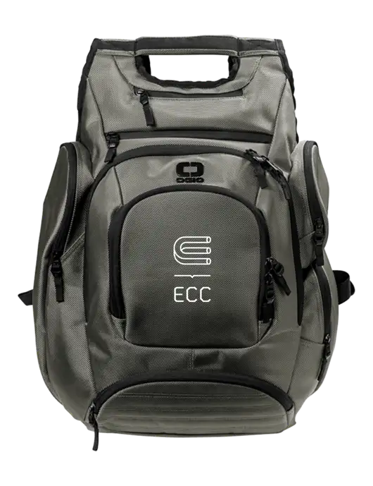 OGIO Medium Grey Metro Ballistic Laptop Backpack w/ECC Logo