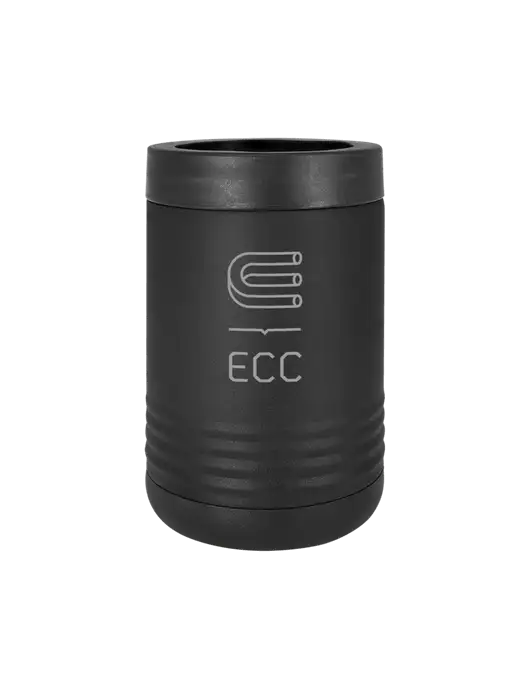 Polar Camel 12 oz Powder Coated Black Vacuum Insulated Beverage Holder w/ECC Logo