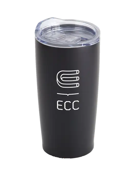 Society Black 20 oz Insulated Tumbler w/ECC Logo