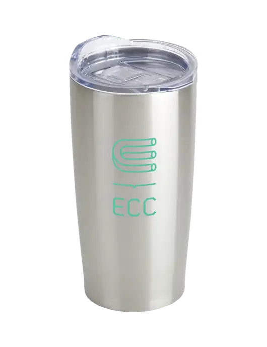 Society Silver 20 oz Insulated Tumbler w/ECC Logo
