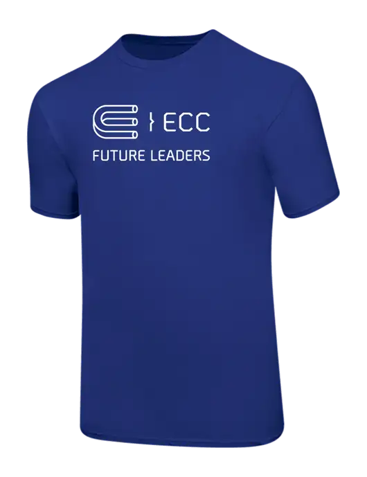 Ring Spun Royal 4.5 oz T-Shirt w/ECC Future Leaders Logo