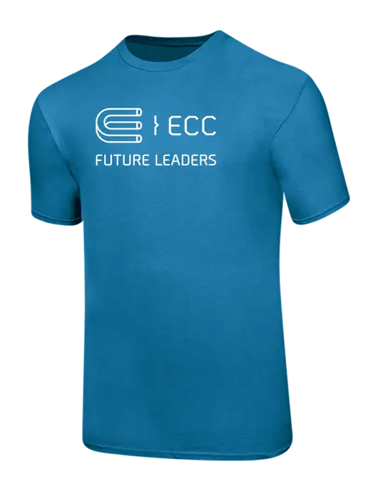 Ring Spun Sapphire 4.5 oz T-Shirt w/ECC Future Leaders Logo