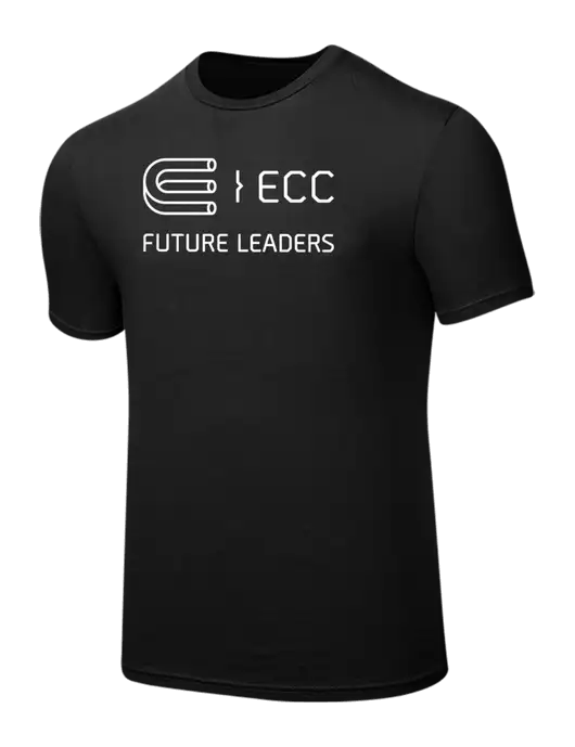 Seriously Soft Black T-Shirt w/ECC Future Leaders Logo