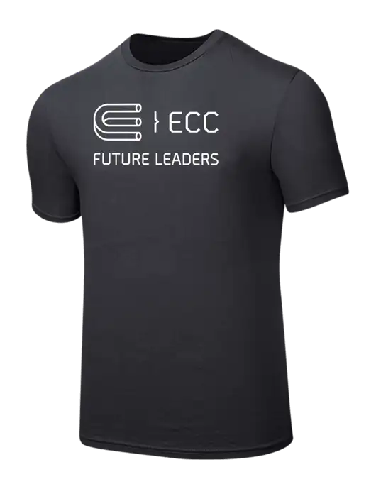 Seriously Soft Charcoal T-Shirt w/ECC Future Leaders Logo