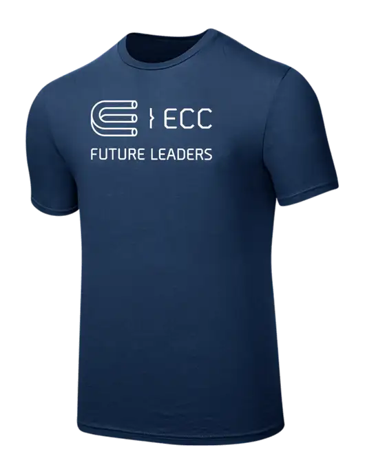 Seriously Soft Deep Slate Blue T-Shirt w/ECC Future Leaders Logo