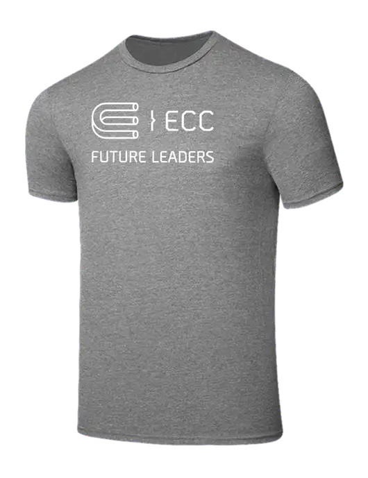 Seriously Soft Grey Frost T-Shirt w/ECC Future Leaders Logo
