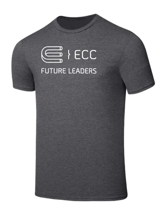 Seriously Soft Heathered Charcoal T-Shirt w/ECC Future Leaders Logo