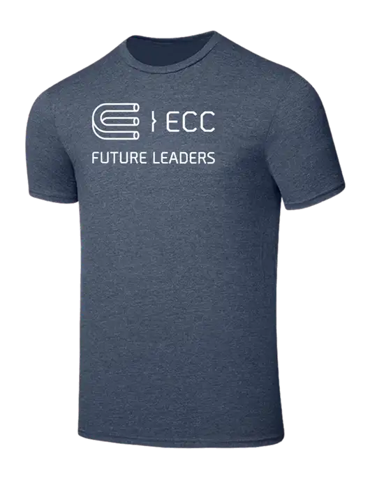 Seriously Soft Heathered Navy T-Shirt w/ECC Future Leaders Logo