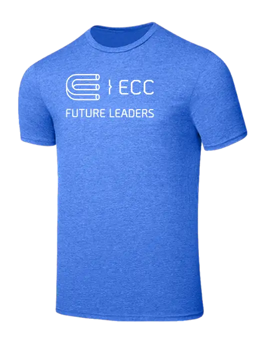 Seriously Soft Heathered Royal T-Shirt w/ECC Future Leaders Logo