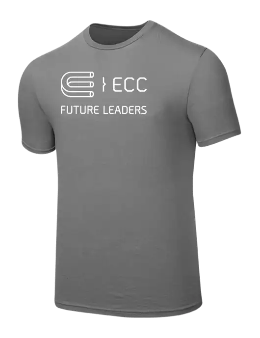 Seriously Soft Medium Grey T-Shirt w/ECC Future Leaders Logo