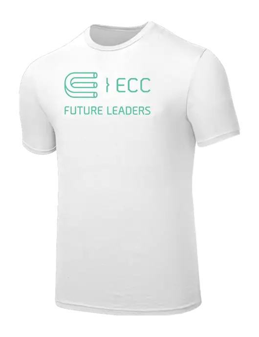 Seriously Soft White T-Shirt w/ECC Future Leaders Logo