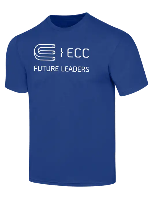 Simply Soft Dark Royal 4.5oz  Poly/Combed Ring Spun Cotton T-Shirt w/ECC Future Leaders Logo