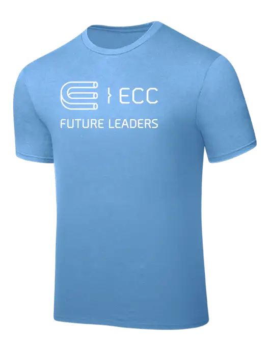 Carolina Blue PosiCharge Competitor Tee w/ECC Future Leaders Logo