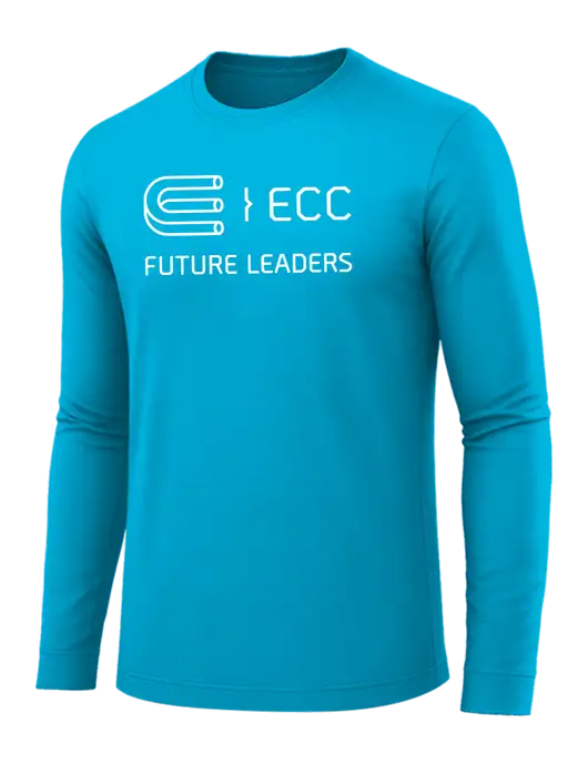 Long Sleeve Sapphire PosiCharge Competitor Tee w/ECC Future Leaders Logo