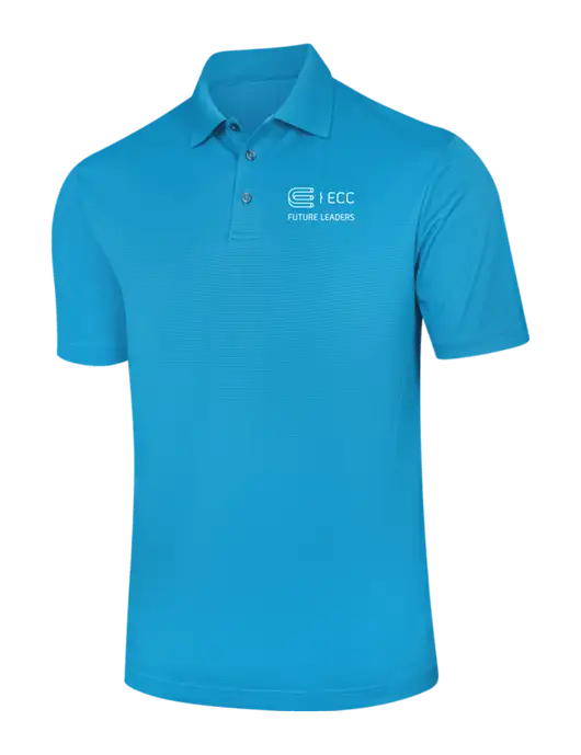 Carolina Blue Performance Fine Jacquard Polo w/ECC Future Leaders Logo