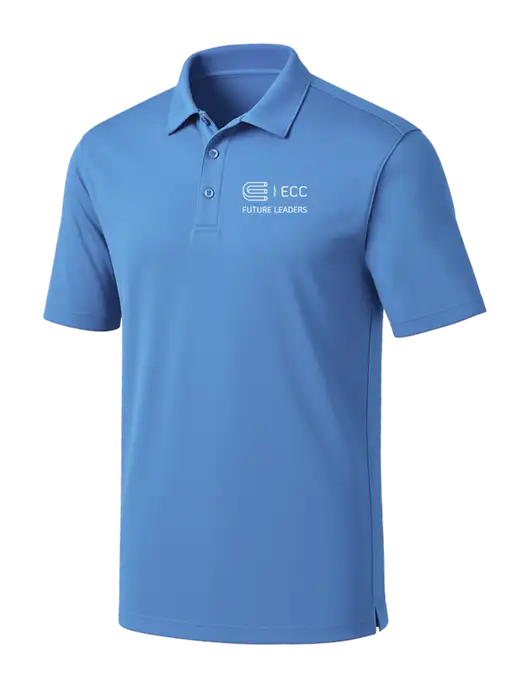 Carolina Blue Silk Touch Performance Polo w/ECC Future Leaders Logo