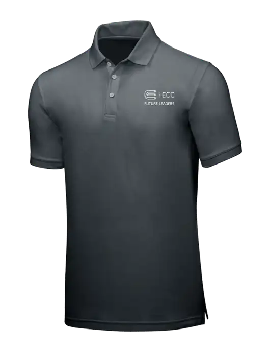 Dark Grey Core Classic Pique w/ECC Future Leaders Logo
