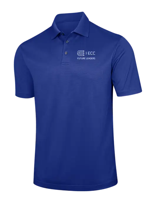 Dark Royal Blue Performance Fine Jacquard Polo w/ECC Future Leaders Logo