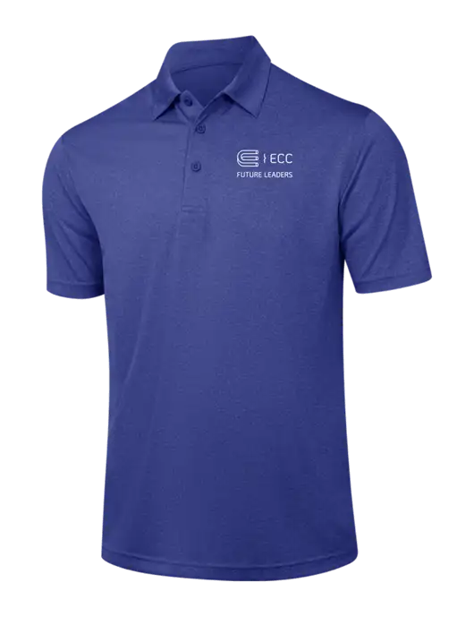Dark Royal Heather Contender Polo w/ECC Future Leaders Logo