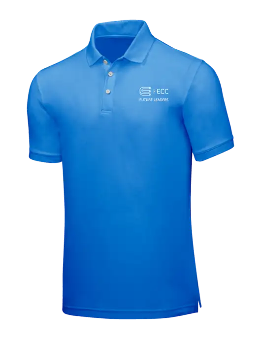 Light Royal Blue Core Classic Pique w/ECC Future Leaders Logo
