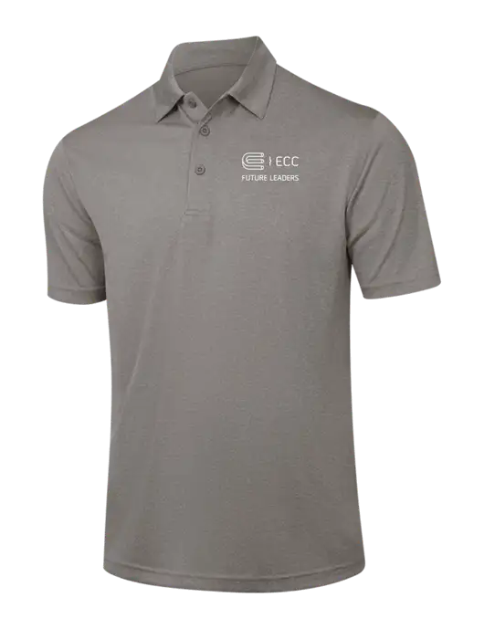 Medium Grey Heather Contender Polo w/ECC Future Leaders Logo