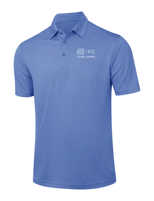 Royal Heather Contender Polo w/ECC Future Leaders Logo