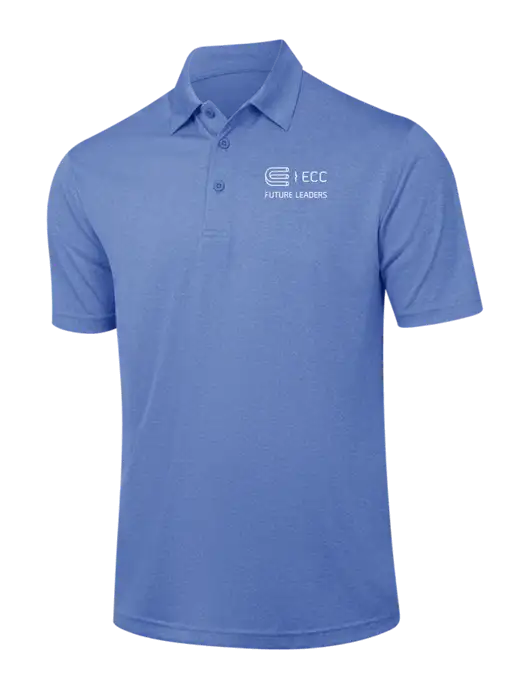 Royal Heather Contender Polo w/ECC Future Leaders Logo