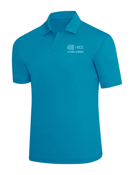 Sapphire Blue Silk Touch Performance Polo w/ECC Future Leaders Logo