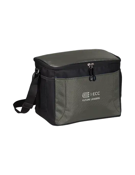 12 Can Grey/Black Cube Cooler w/ECC Future Leaders Logo