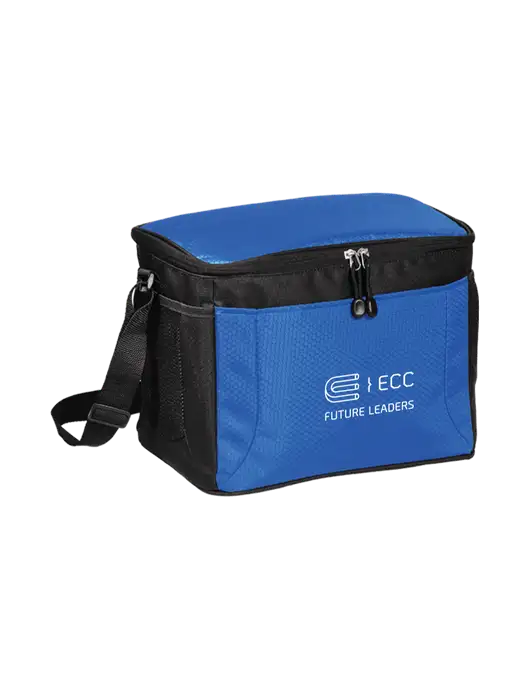 12 Can Twilight Blue/Black Cube Cooler  w/ECC Future Leaders Logo