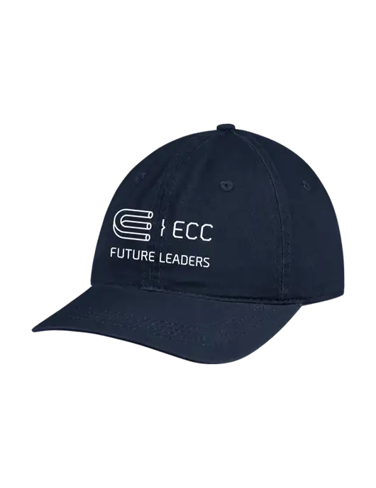 Garment Washed Unstructured Twill Navy Cap w/ECC Future Leaders Logo