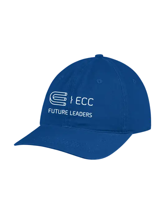 Garment Washed Unstructured Twill Royal Cap w/ECC Future Leaders Logo
