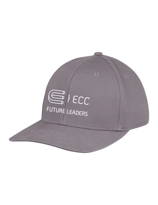Premium Modern Structured Twill Charcoal Snapback Cap w/ECC Future Leaders Logo
