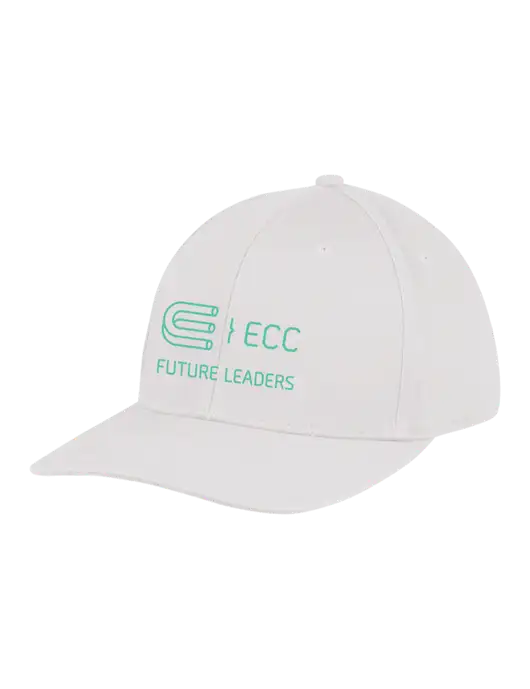 Premium Modern Structured Twill White Snapback Cap w/ECC Future Leaders Logo