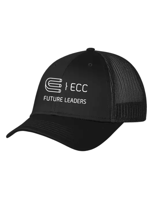 Black Mesh Trucker Cap Snap Back w/ECC Future Leaders Logo