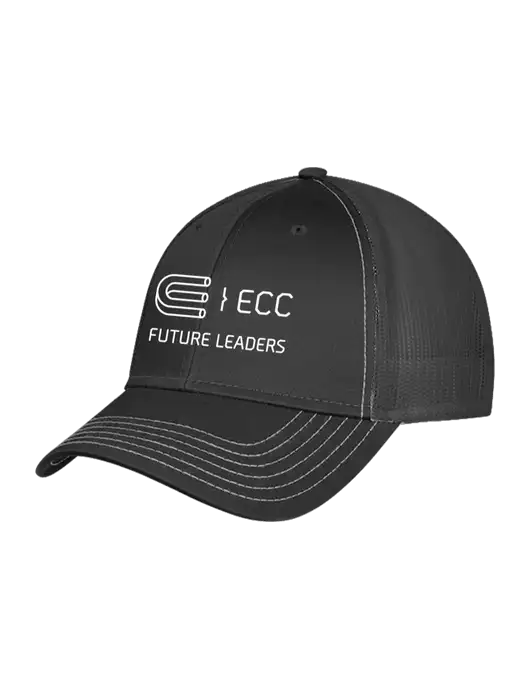 Charcoal Grey Mesh Trucker Cap Snap Back w/ECC Future Leaders Logo
