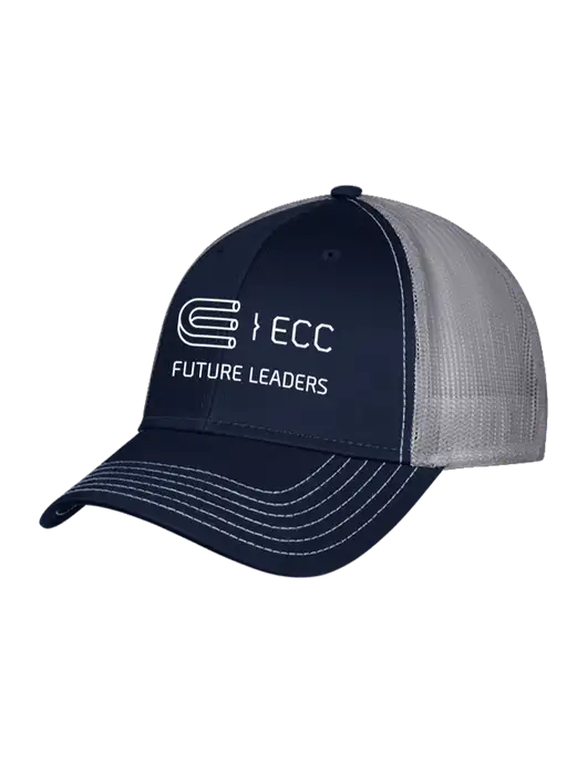 Navy/Grey Mesh Trucker Cap Snap Back w/ECC Future Leaders Logo
