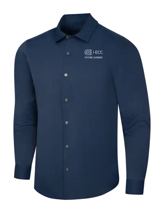 Navy City Stretch Shirt w/ECC Future Leaders Logo