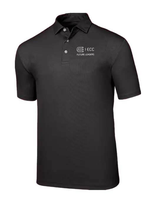 Callaway Birdseye Black Polo w/ECC Future Leaders Logo