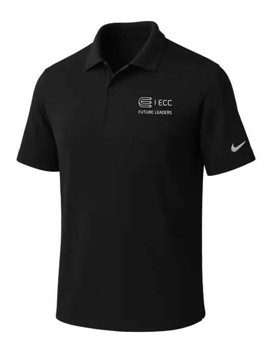 NIKE Black Dri-Fit Micro Pique Polo w/ECC Future Leaders Logo