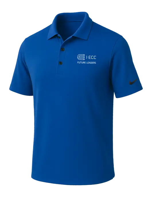 NIKE Dark Royal Dri-Fit Micro Pique Polo w/ECC Future Leaders Logo
