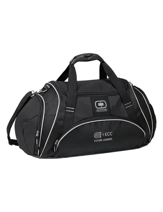 OGIO Black Crunch Duffel
 w/ECC Future Leaders Logo
