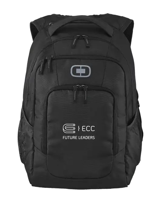 OGIO Black Logan Laptop Backpack
 w/ECC Future Leaders Logo